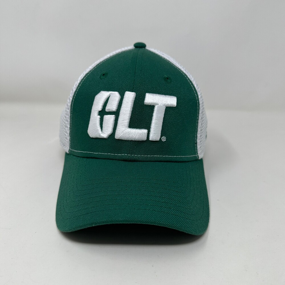Charlotte 49ers Hat Men Small/Medium Green New Era 39THIRTY CLT Trucker Cap S/M